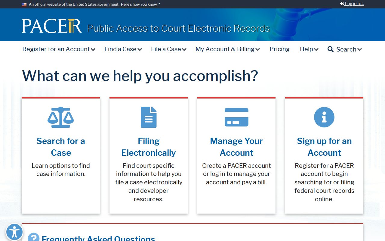 Official PACER portal for federal cases involving Hyde County